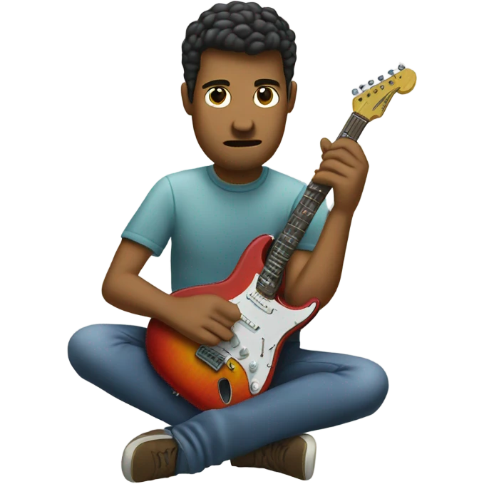 Taking apart a fender stratocaster with a confused face emoji