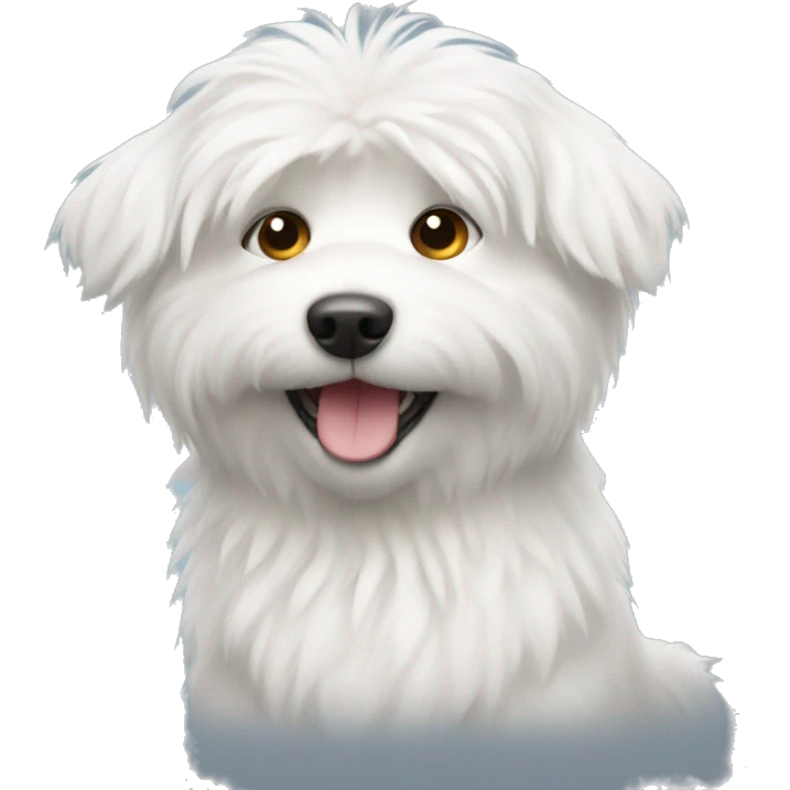 Fluffy white dog  emoji