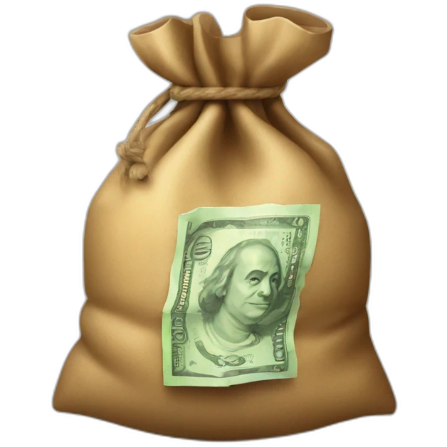 Bag of money that is in rupees emoji