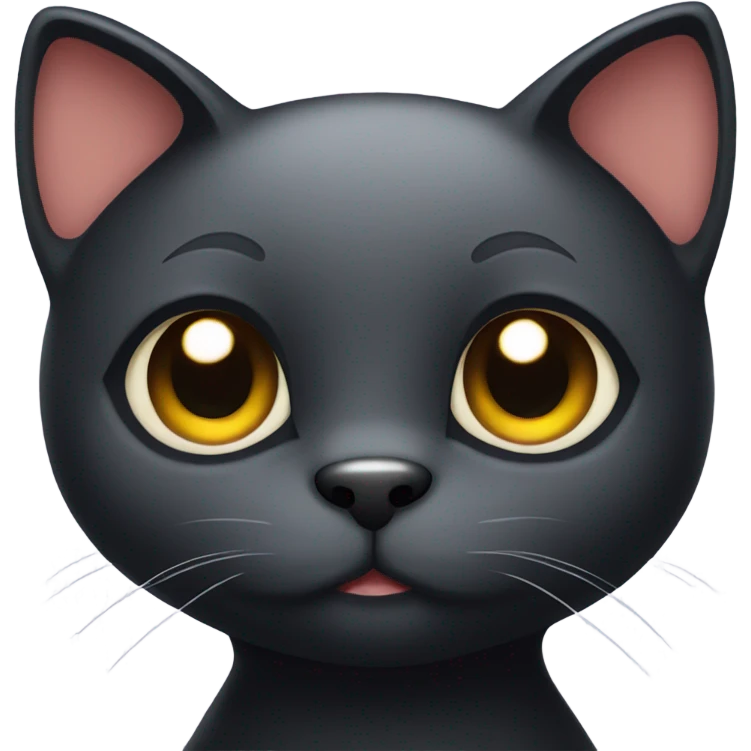 Cute black cat emoji
