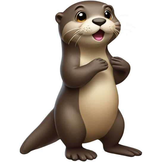otter blowing kisses emoji