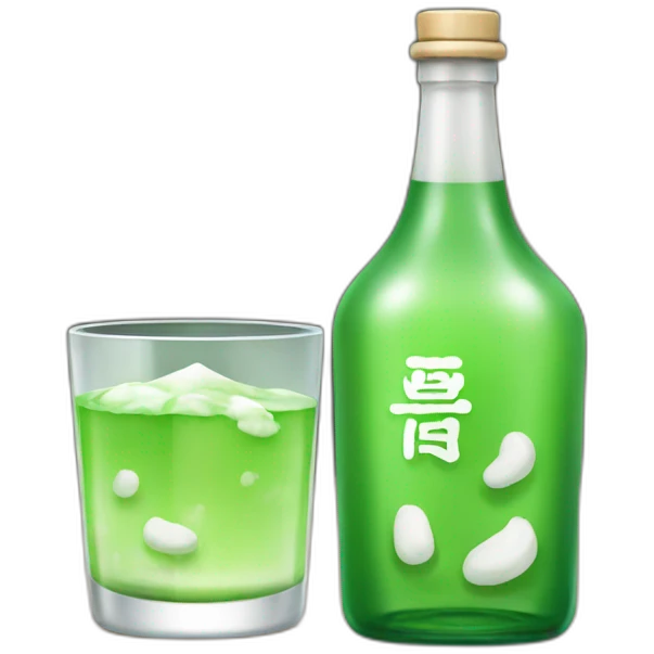 Soju bottle emoji