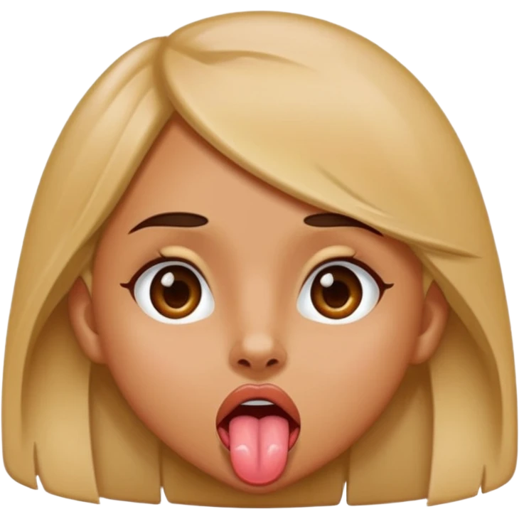 Girl sticking out tongue emoji