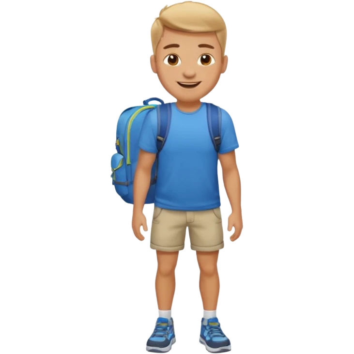 create a emoji for my male friend who is going back home for one month vacation emoji