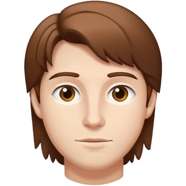 Alex with brown hair emoji
