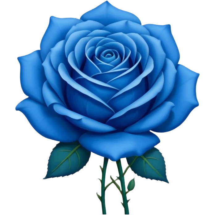 Blue rose emoji
