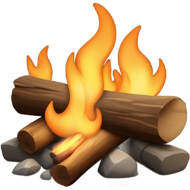 camp fireplace emoji