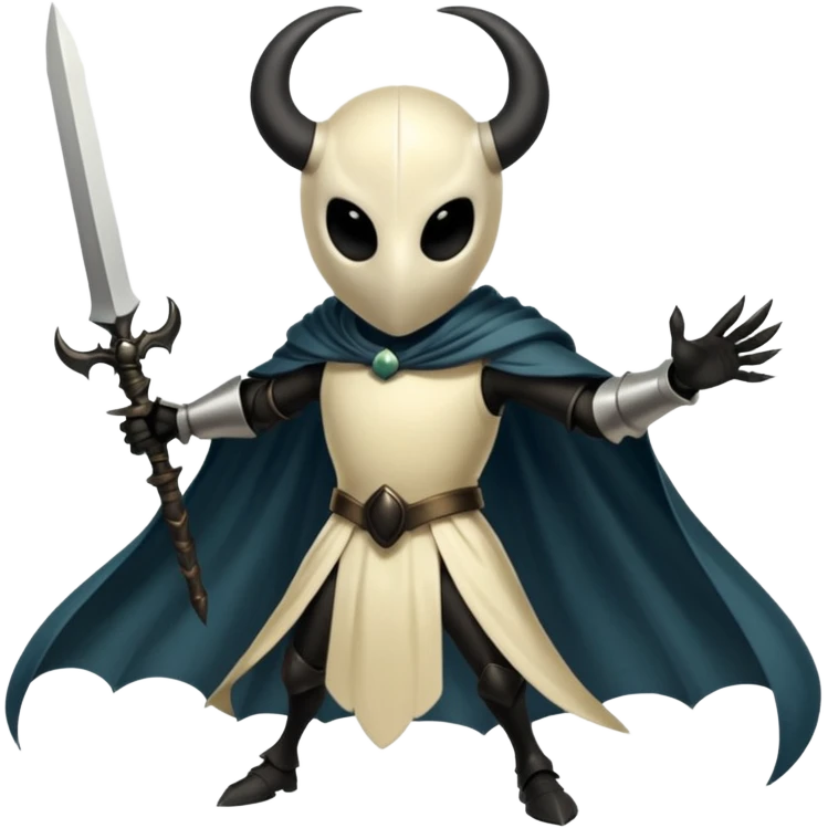 Hollow knight attacking hornet emoji