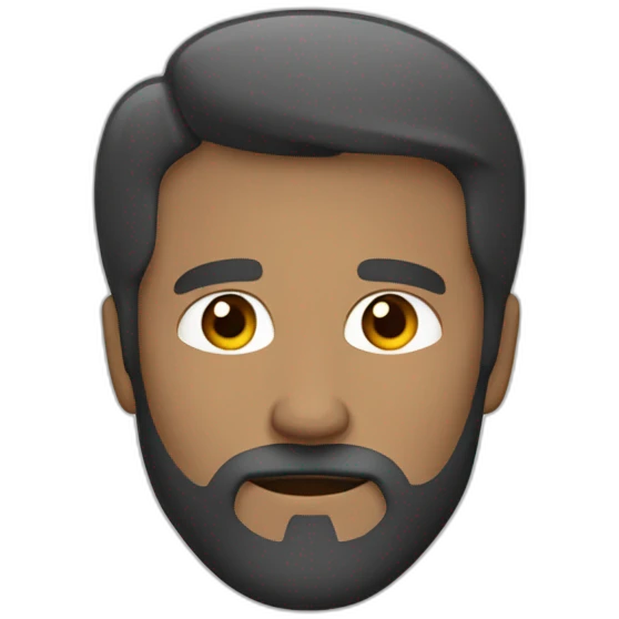 Hombre calvo con barba blanca emoji