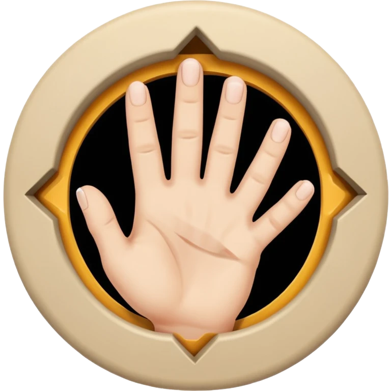 Fingers inside a hole emoji