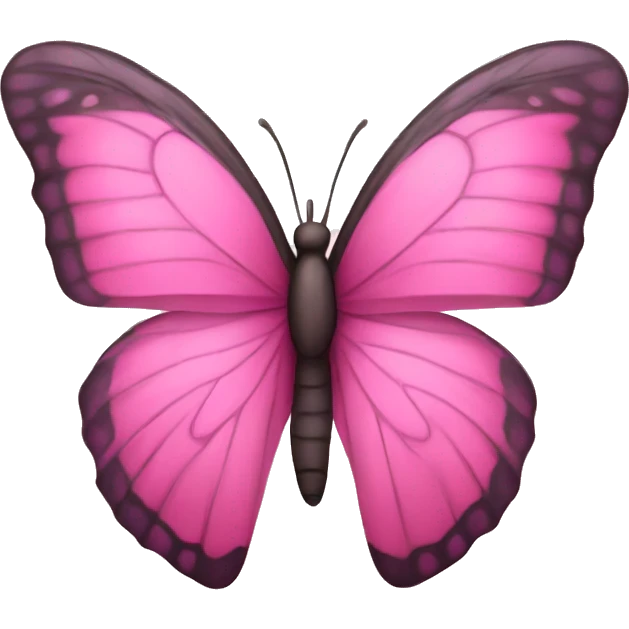 Pink butterfly emoji