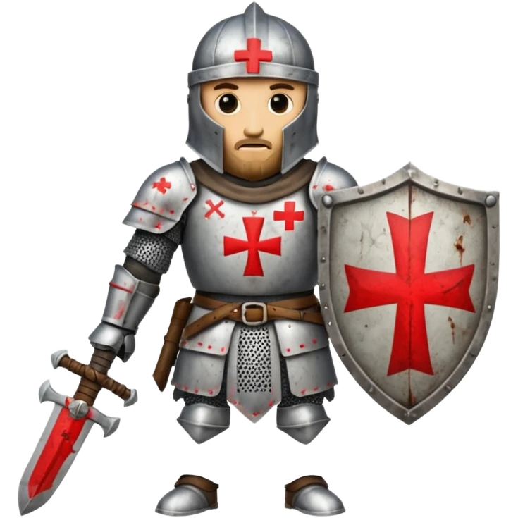 a knight templar red cross emoji