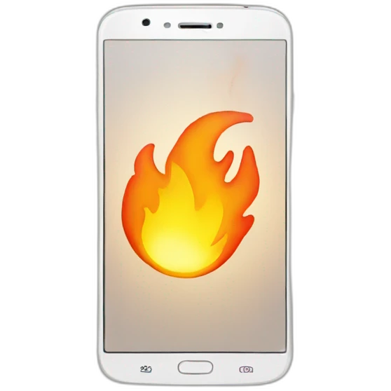 phone on fire emoji
