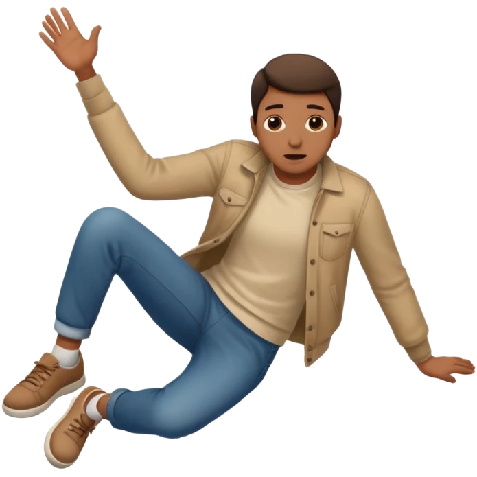 Falling on the floor emoji