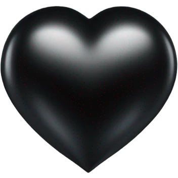 black heart emoji