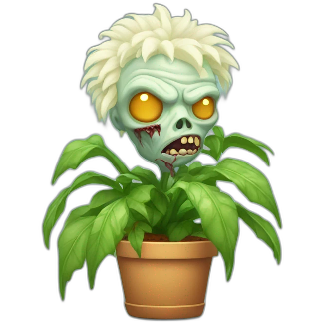 albino zombie houseplant emoji
