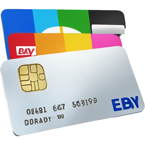 bank card with ebay emoji