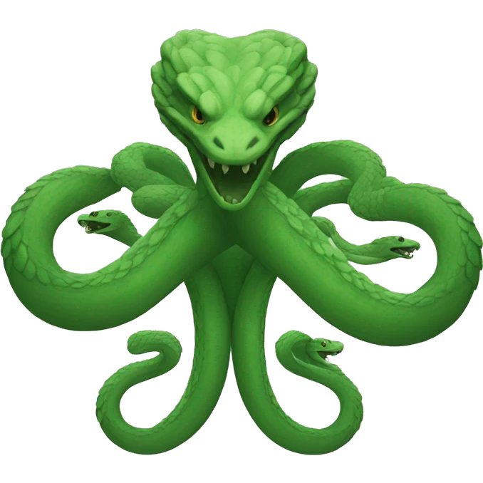 Three headed hydra emoji