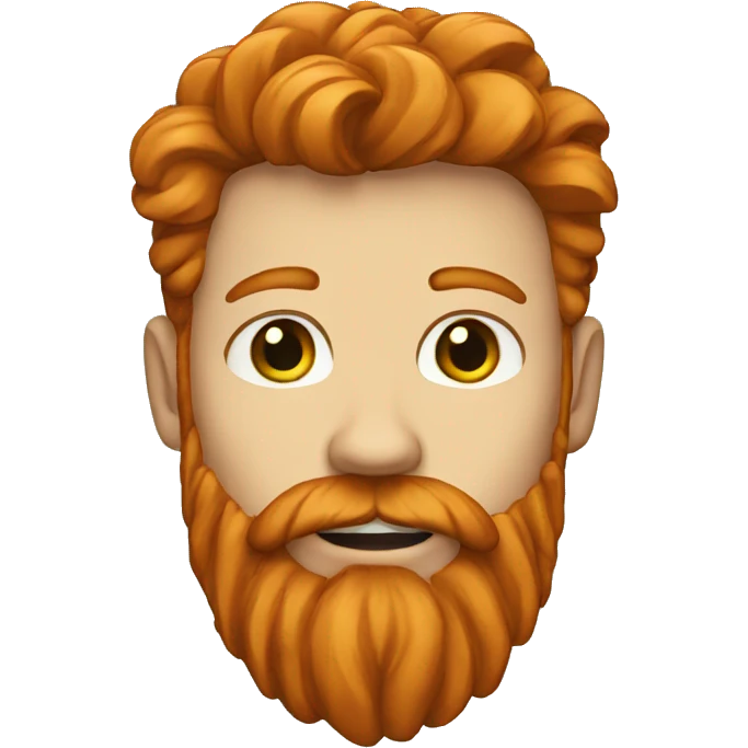 Ginger beard emoji