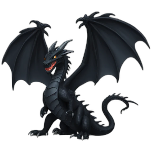 Black dragon emoji