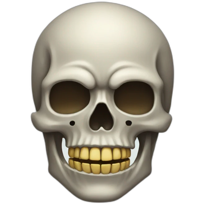 Horrifying skull emoji emoji