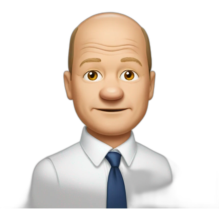 olaf scholz z plskiem piwem emoji