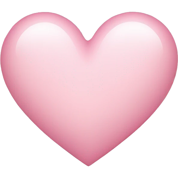 Light pink heart  emoji