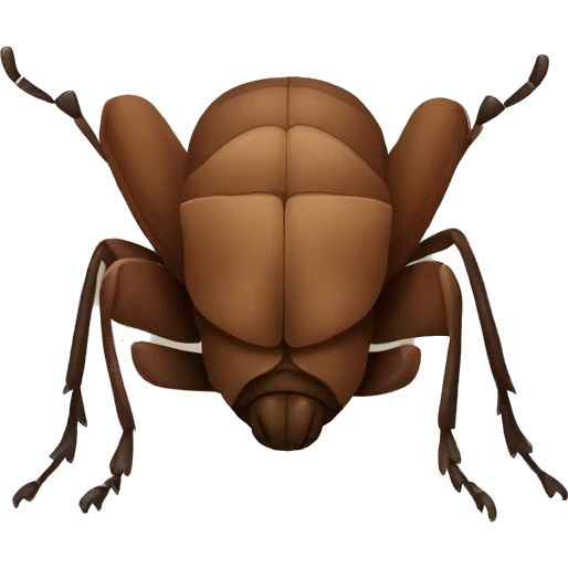 Brown bug emoji