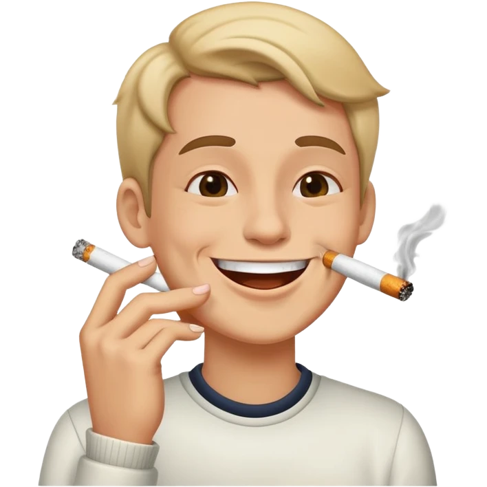 Smoking funny night  emoji