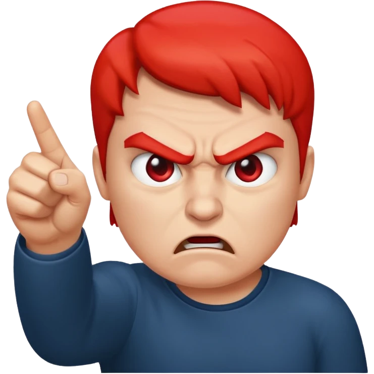 pointing mad emoji