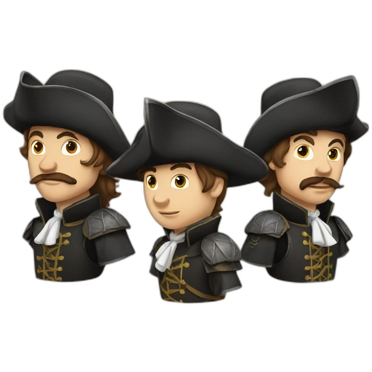 the three musketeers emoji