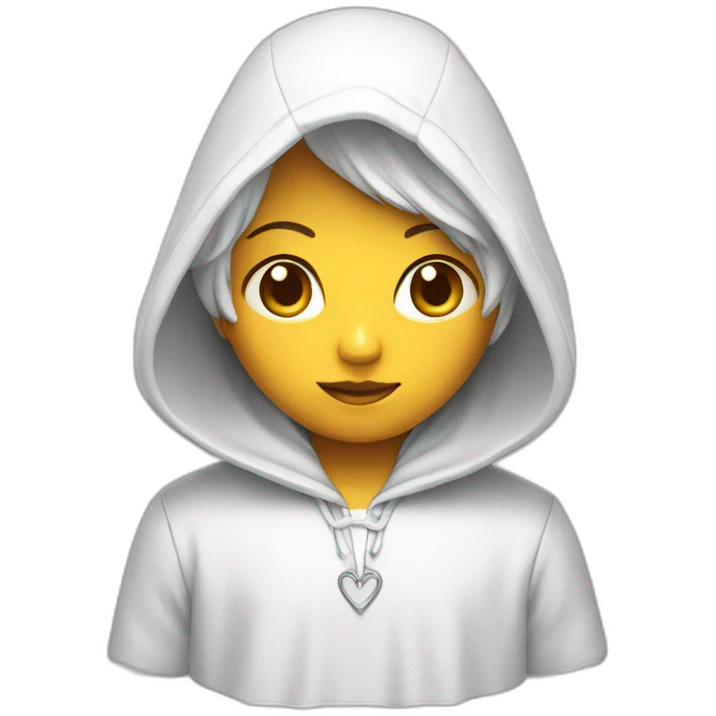 angel with hood front emoji
