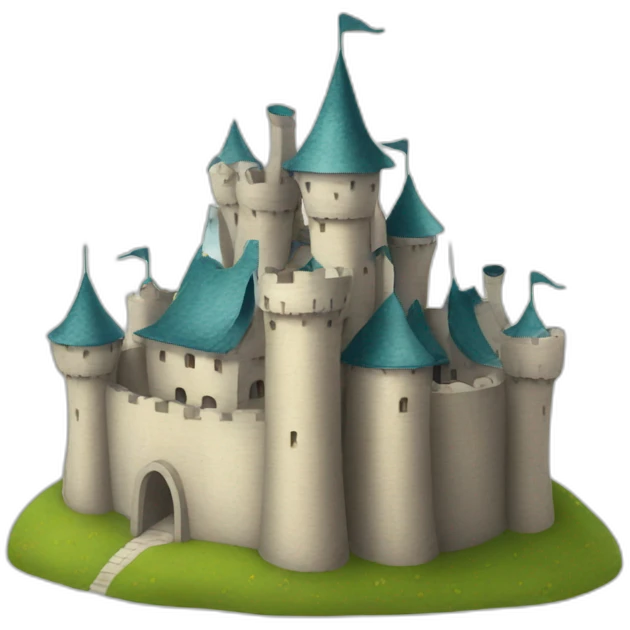 cat shaped castle emoji