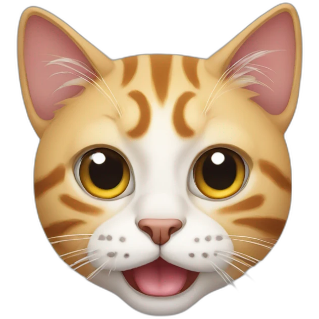 Ugly cat emoji