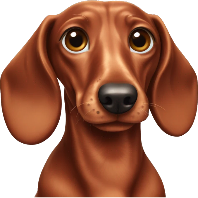 Red dapple dachshund  emoji