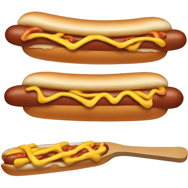 Hotdogs for skis emoji