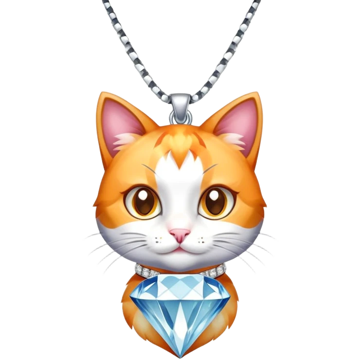 cat and diamond  emoji