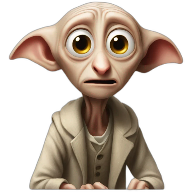 dobby stressed work emoji