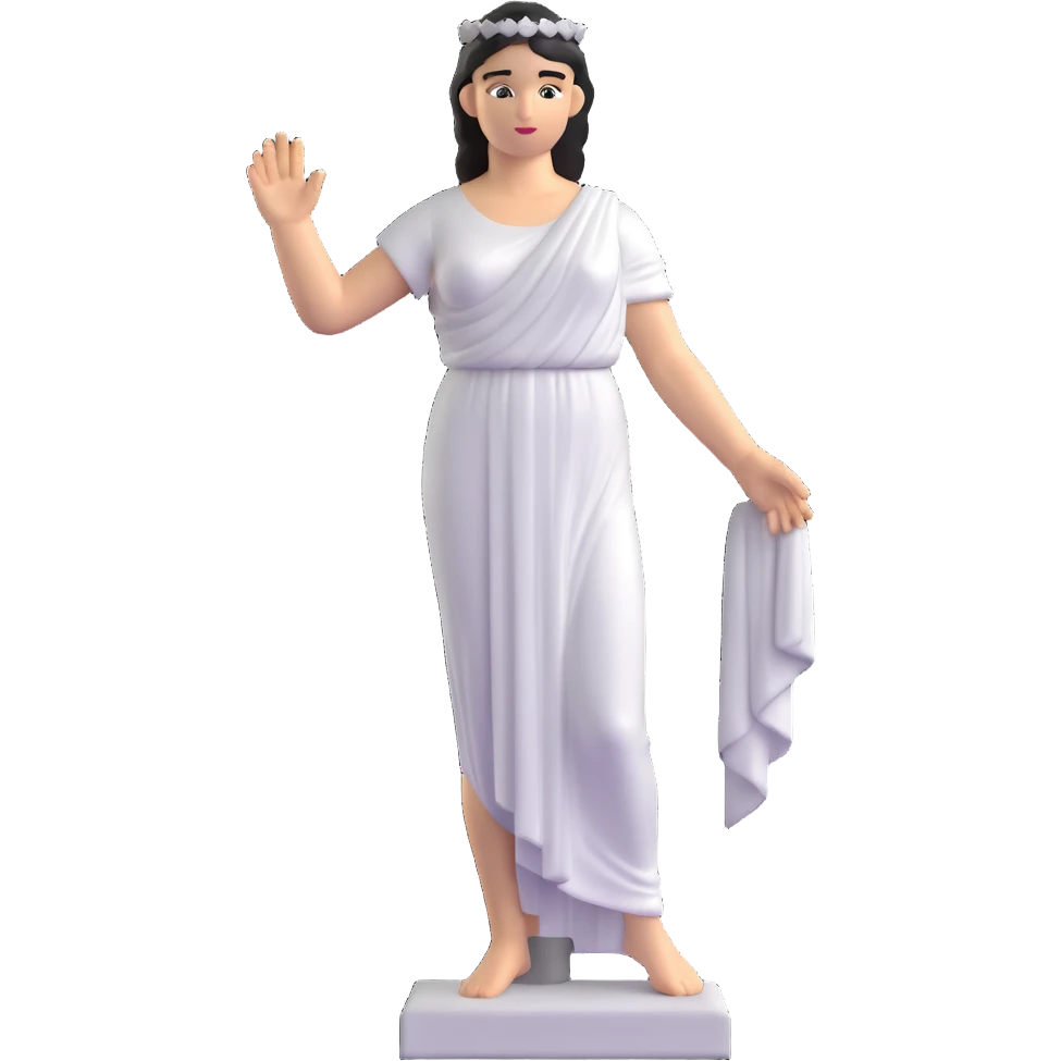 female greek statue emoji