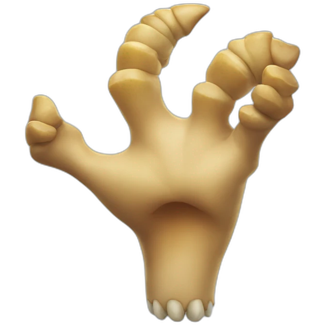 dragon claw thumbs up emoji