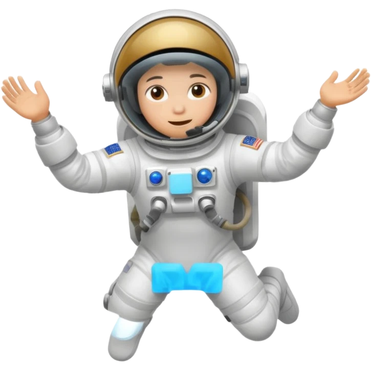 Astronaut floating in space emoji