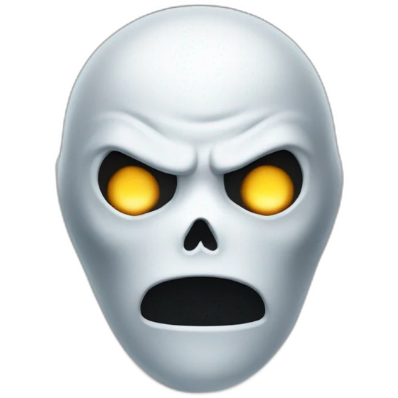 Ghost from Call of Duty Blushed Stare emoji