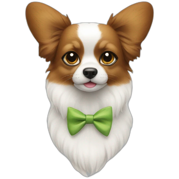 Noeud papillon blanc emoji