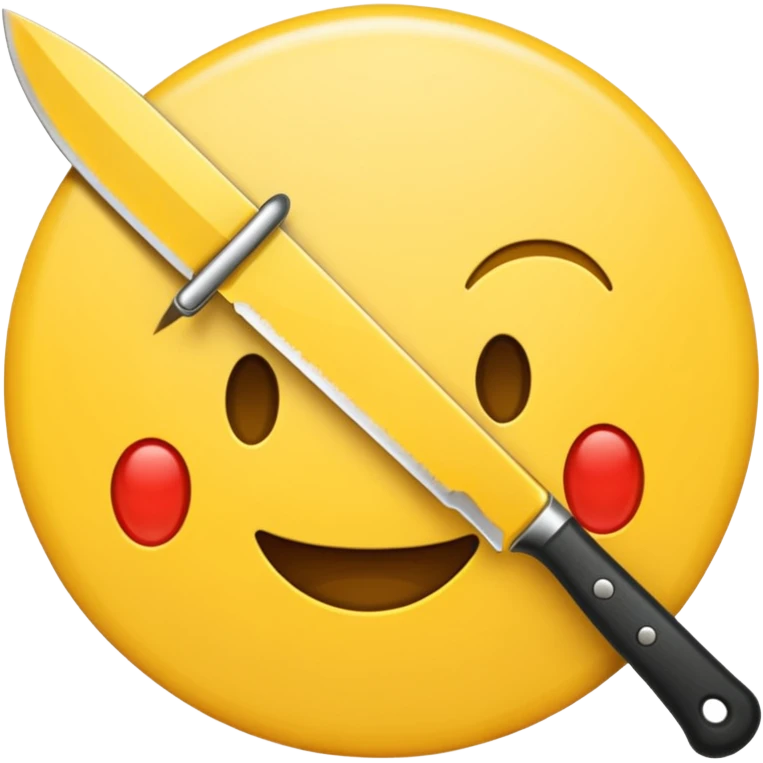 Emoji mit Messer emoji