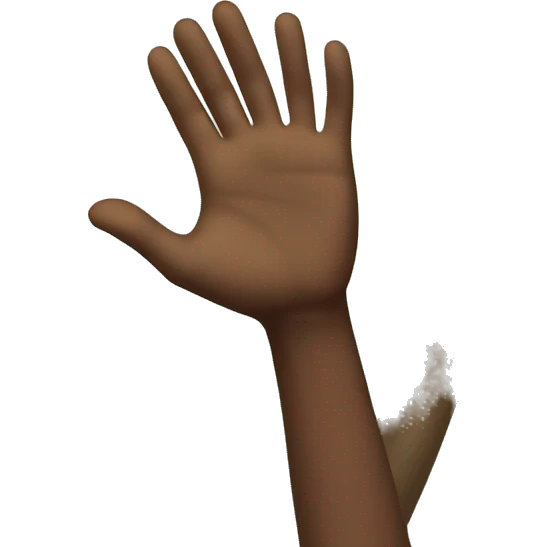 A hand slapping a tree emoji