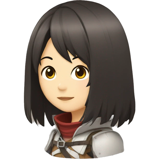 levei with mikasa emoji