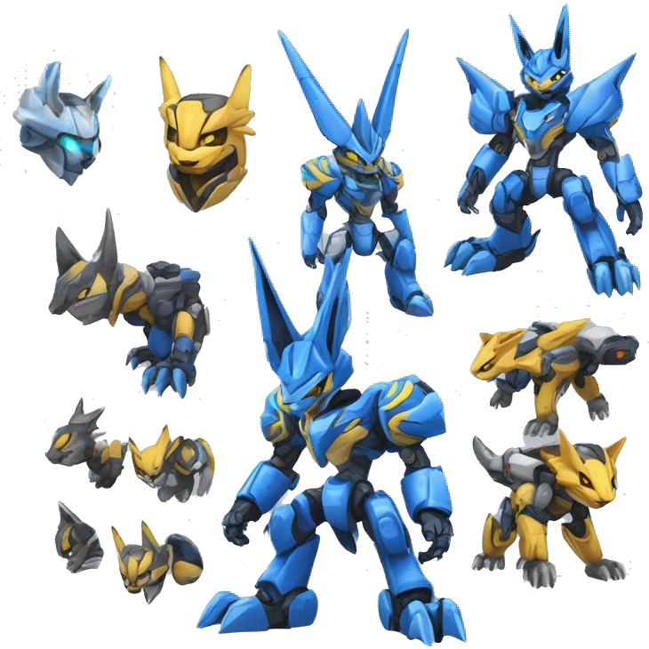 WereGarurumon-Lucario-Medabot-Mecha emoji