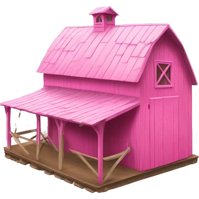 Pink barnhouse  emoji
