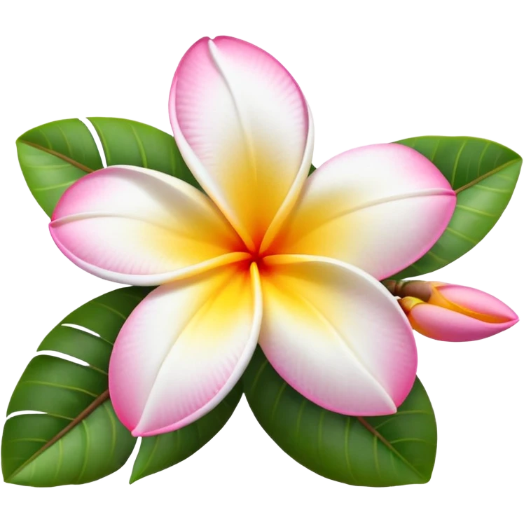 plumeria without yellow center emoji