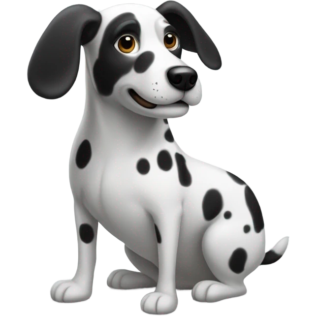 Spotty dog emoji